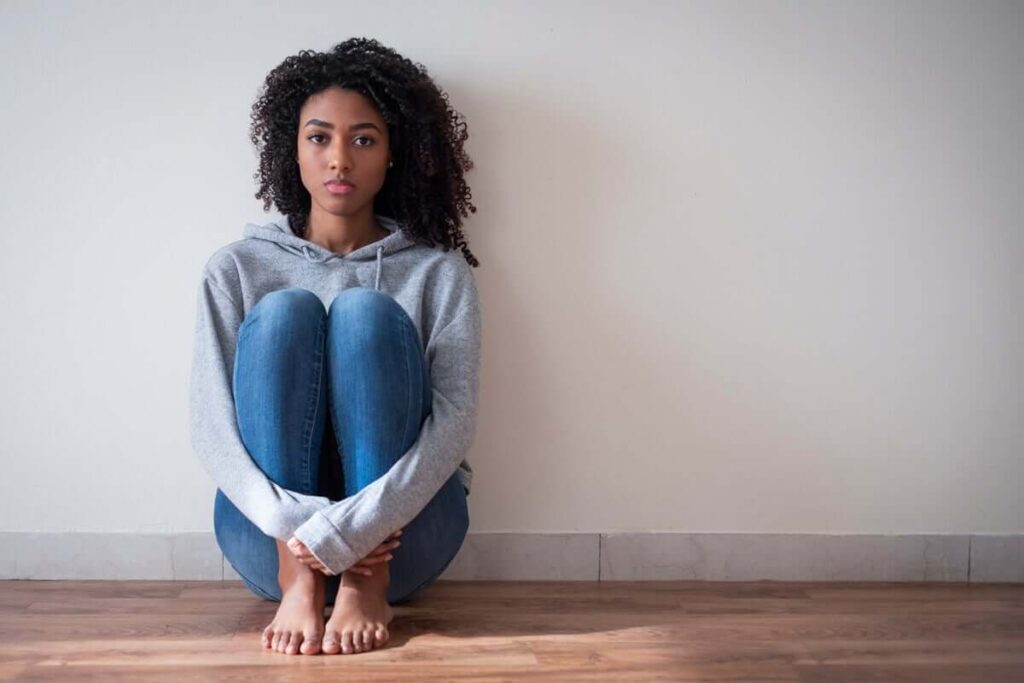 Client undergoing cognitive behavior therapy at Bellwether Counseling.